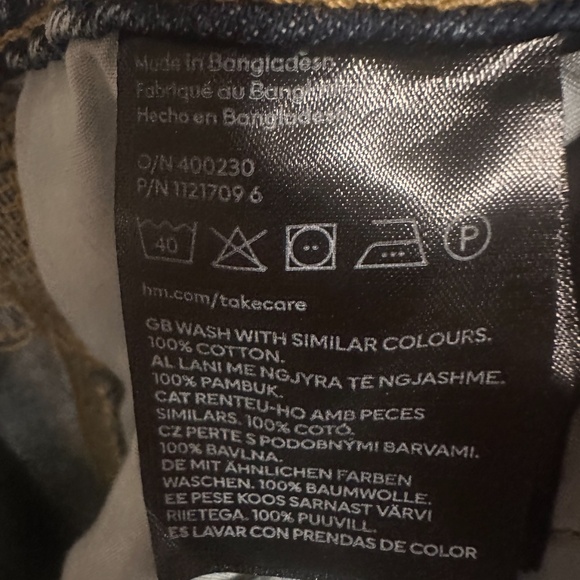 90s Baggy Cargo Jeans H&M Size US6 Like new never worn - Picture 8 of 9